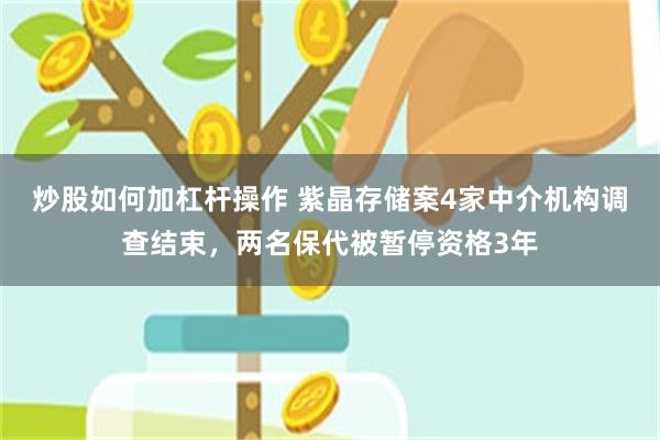 炒股如何加杠杆操作 紫晶存储案4家中介机构调查结束，两名保代被暂停资格3年