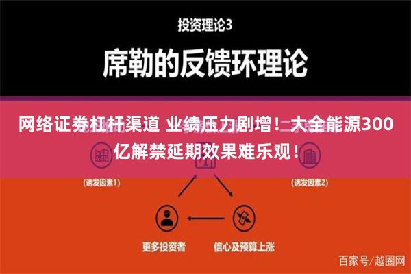 网络证劵杠杆渠道 业绩压力剧增！大全能源300亿解禁延期效果难乐观！