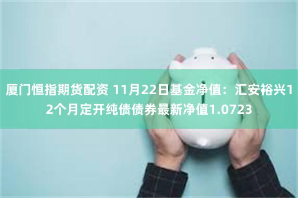 厦门恒指期货配资 11月22日基金净值：汇安裕兴12个月定开纯债债券最新净值1.0723