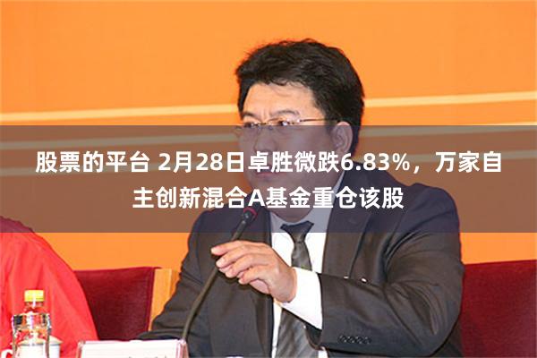 股票的平台 2月28日卓胜微跌6.83%，万家自主创新混合A基金重仓该股